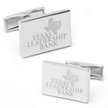 Infinity Edge Rectangular Engravable Cufflinks